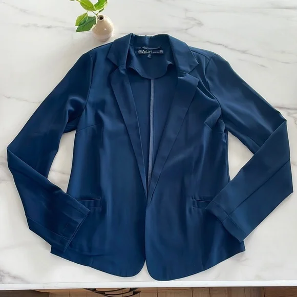 Ashley Navy Blue Polyester Jacket - Picture 1 of 7